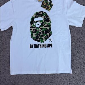 Bape Clear Bag with Red and Yellow Logo